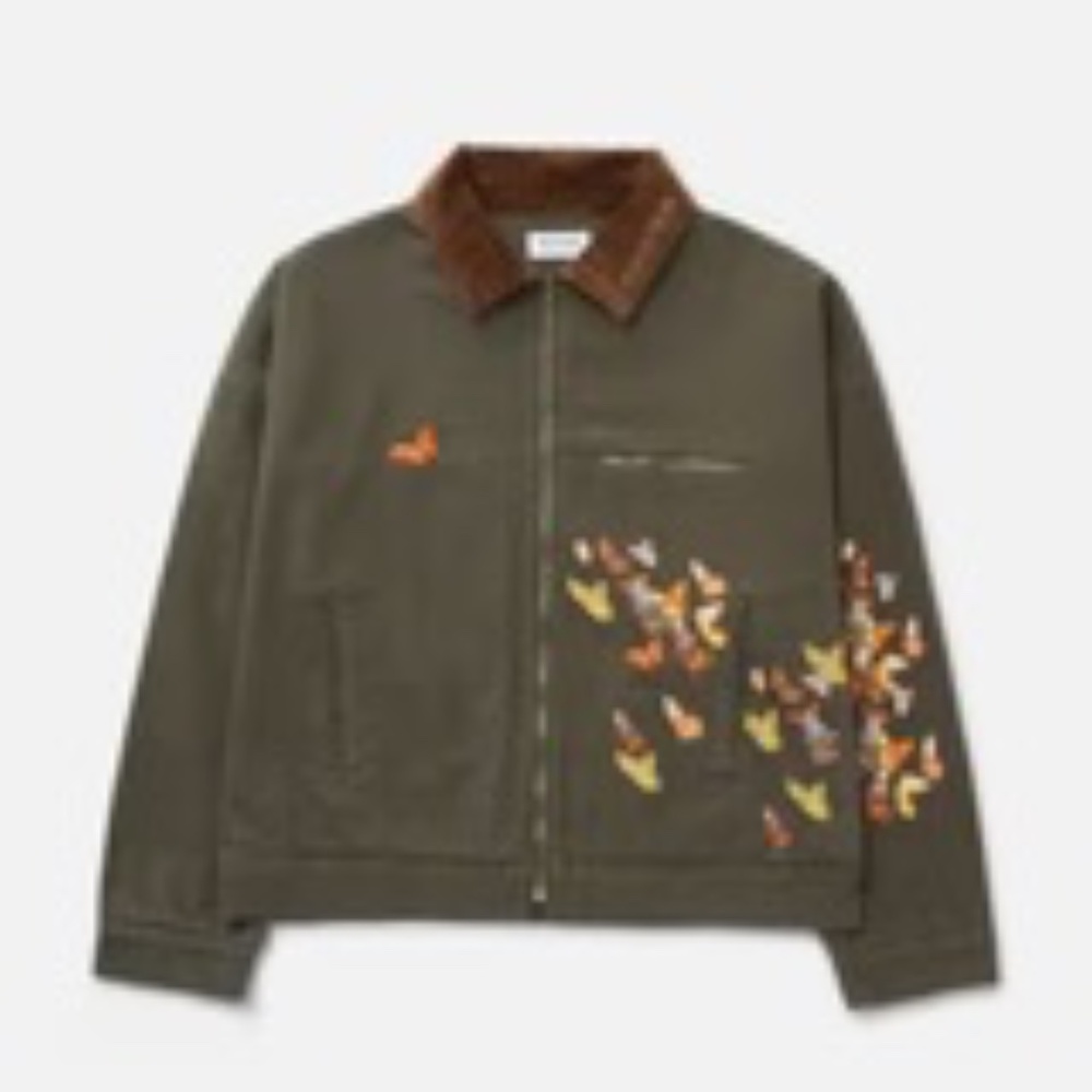 Ryoko Rain Green Butterfly Work Jacket